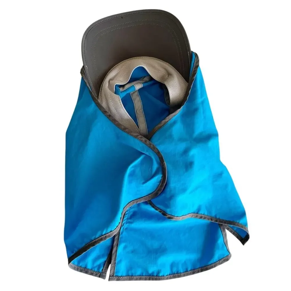Outdoor Research Kids XS Sun Runner Hat with UPF 50+ Cape Blue